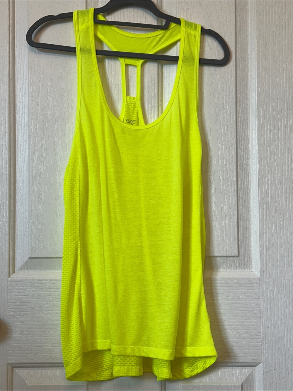 🧡 Zone Pro Neon Yellow Racerback Tank - Lightweight Active Top 🧡